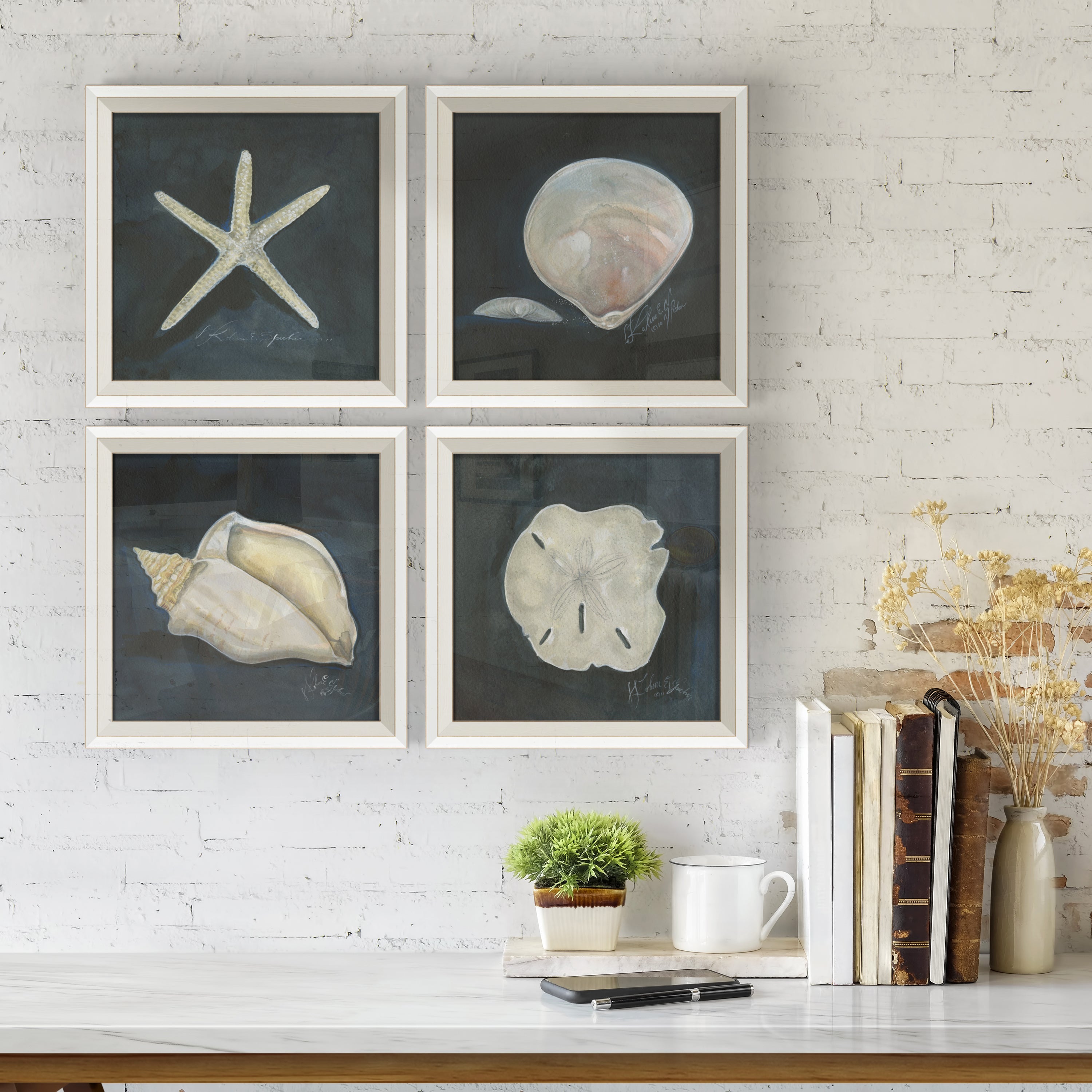 Seashell Art Series signed by Artist Kolene Spicher
