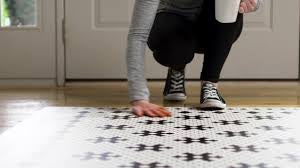 Mosaic Washable Vinyl Area Rugs