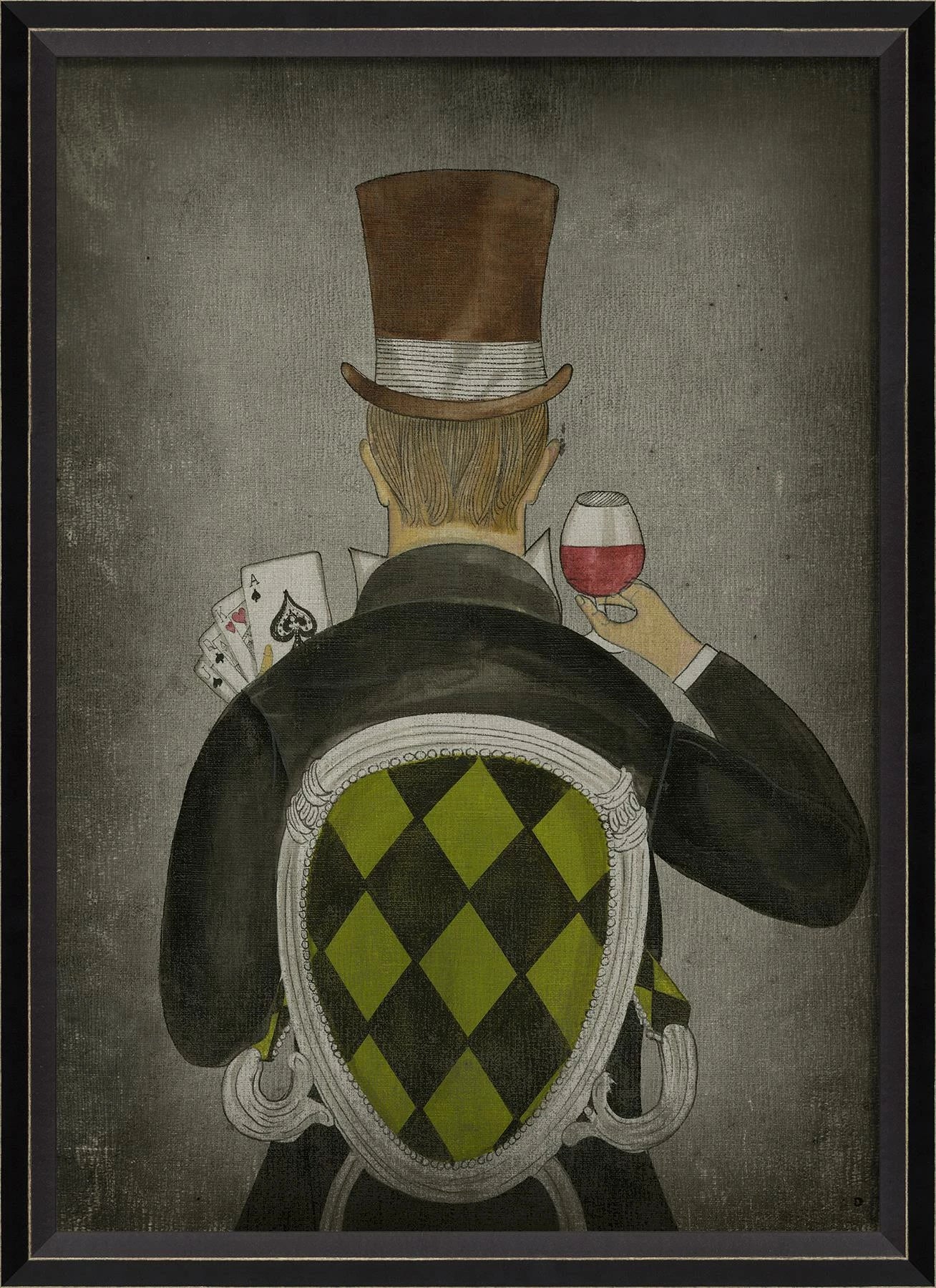 The Gambler: Luxury Wall Art for Sophisticated Spaces