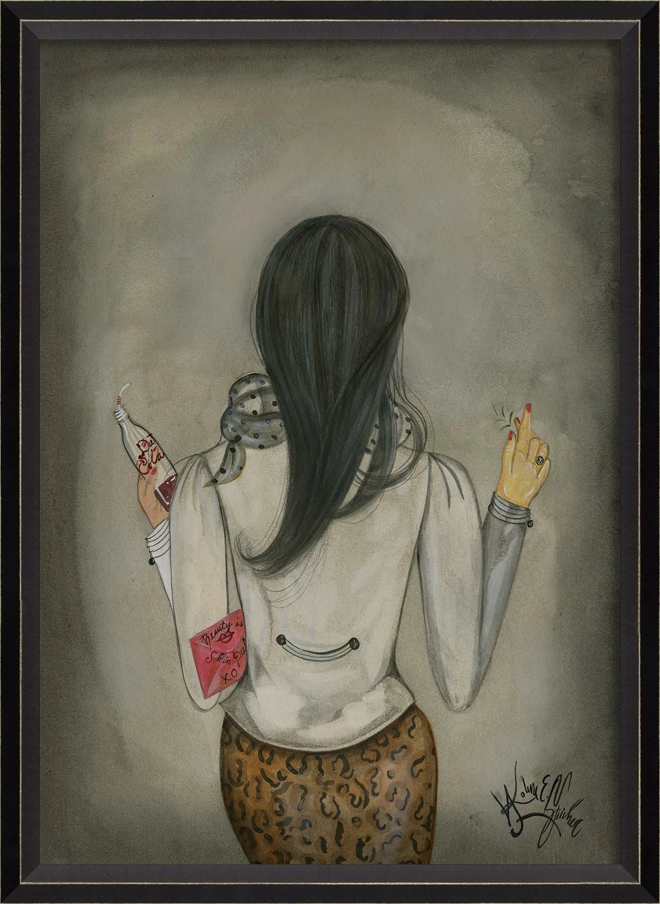 Demanding & Secret Penpal Vice Art signed by Kolene Spicher