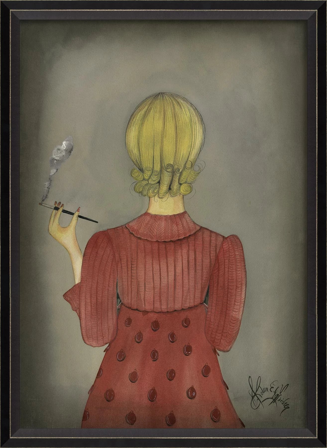 Private Smokes Vice Art Signed by Kolene Spicher