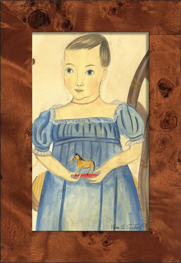 Girl with Toy Horse