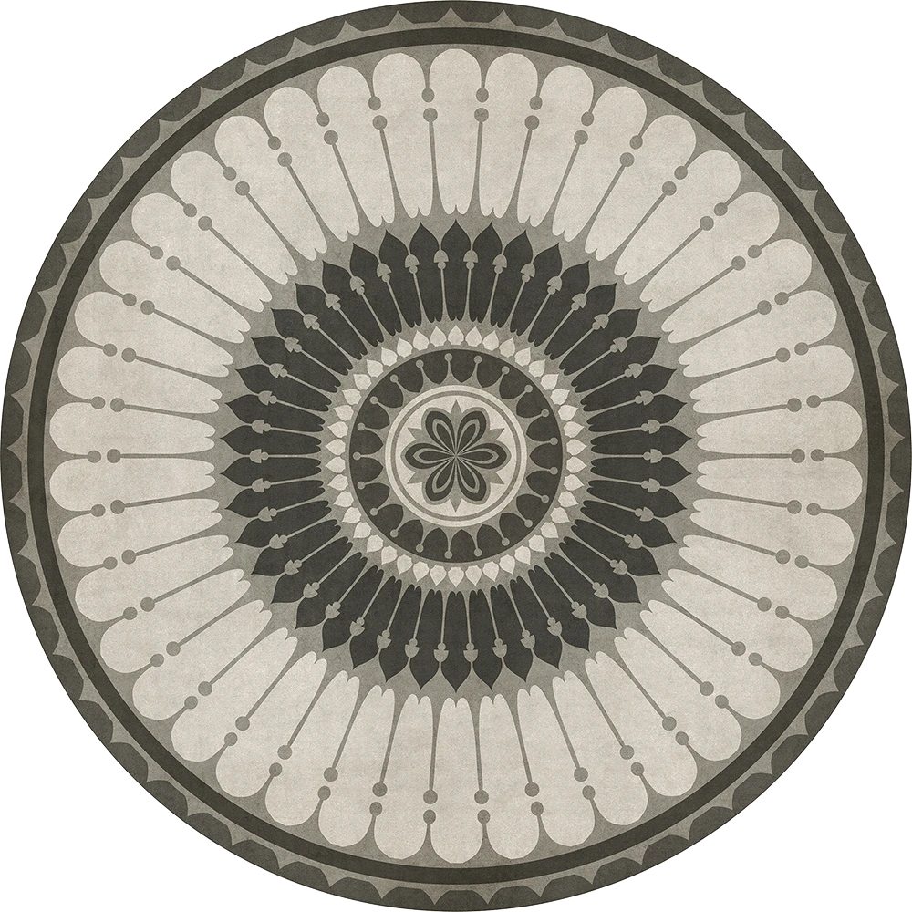 Classic 83 - Pirouette Vinyl Area Rugs Round