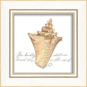 Signed, and Scripted Seashell Art Pieces 1-12