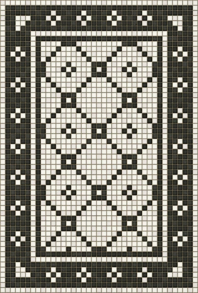 Allerton Mosaic Washable Vinyl Area Rugs