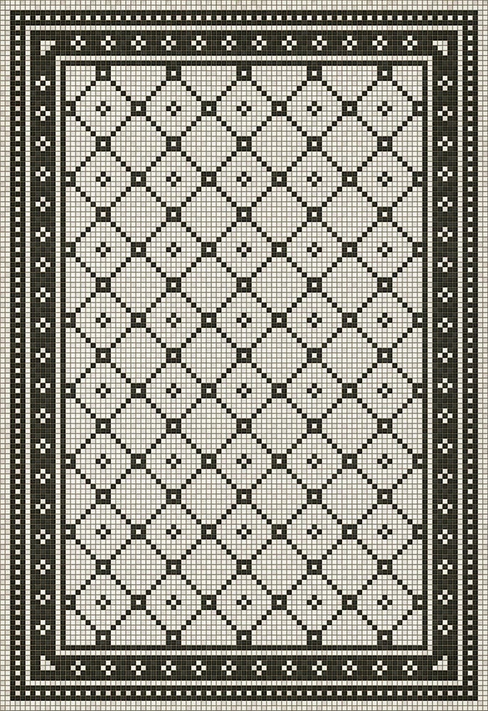 Allerton Mosaic Washable Vinyl Area Rugs