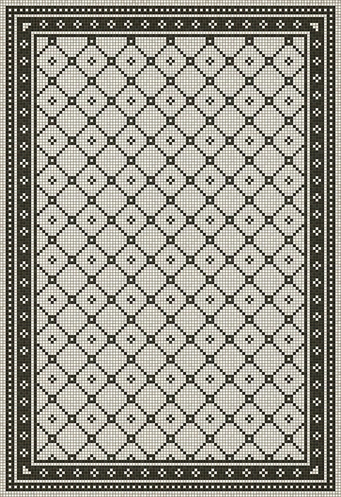 Allerton Mosaic Washable Vinyl Area Rugs
