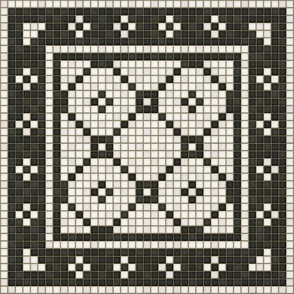 Allerton Mosaic Washable Vinyl Area Rugs