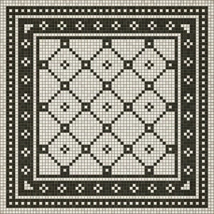 Allerton Mosaic Washable Vinyl Area Rugs