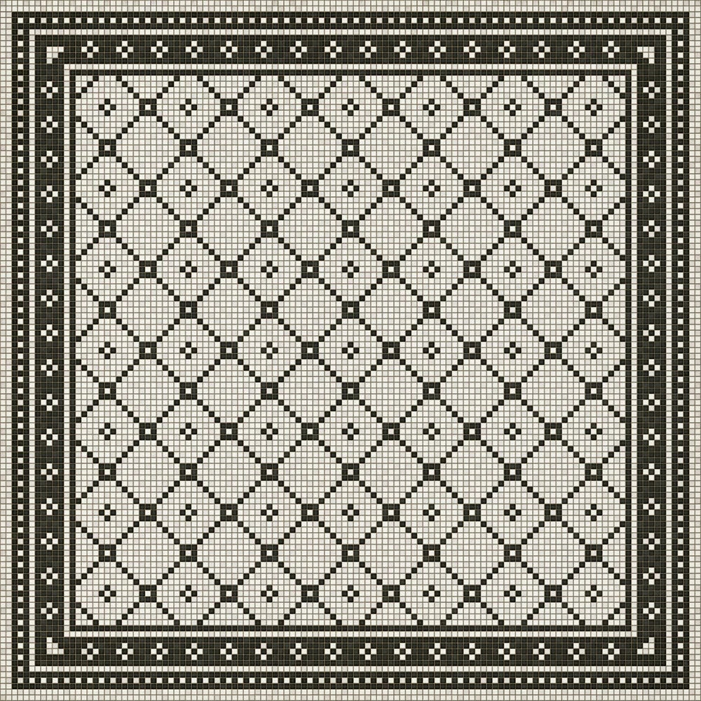 Allerton Mosaic Washable Vinyl Area Rugs