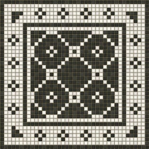 mosaic A- Elmhurst vinyl mat-rug-runner - Interior Mojo llc