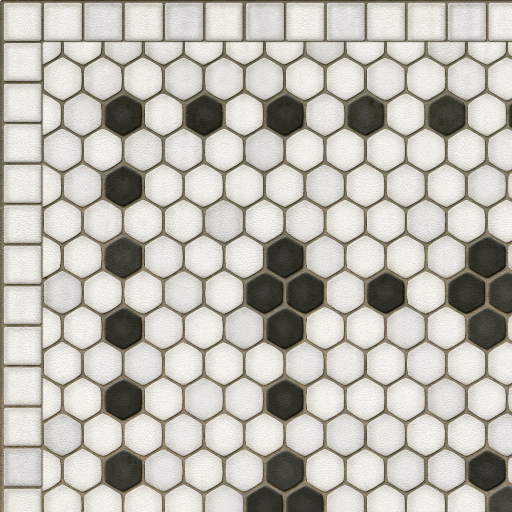 Mosaico B - Alfombra de vinilo Clemont