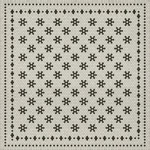 mosaic B- Clemont vinyl mat-rug-runner - Interior Mojo llc