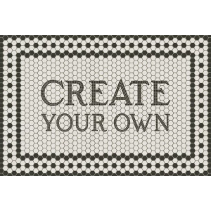 Custom Mosaic Vinyl Floor Mats, Desk Mats and Placemats