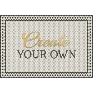 Custom Mosaic Vinyl Floor Mats, Desk Mats and Placemats