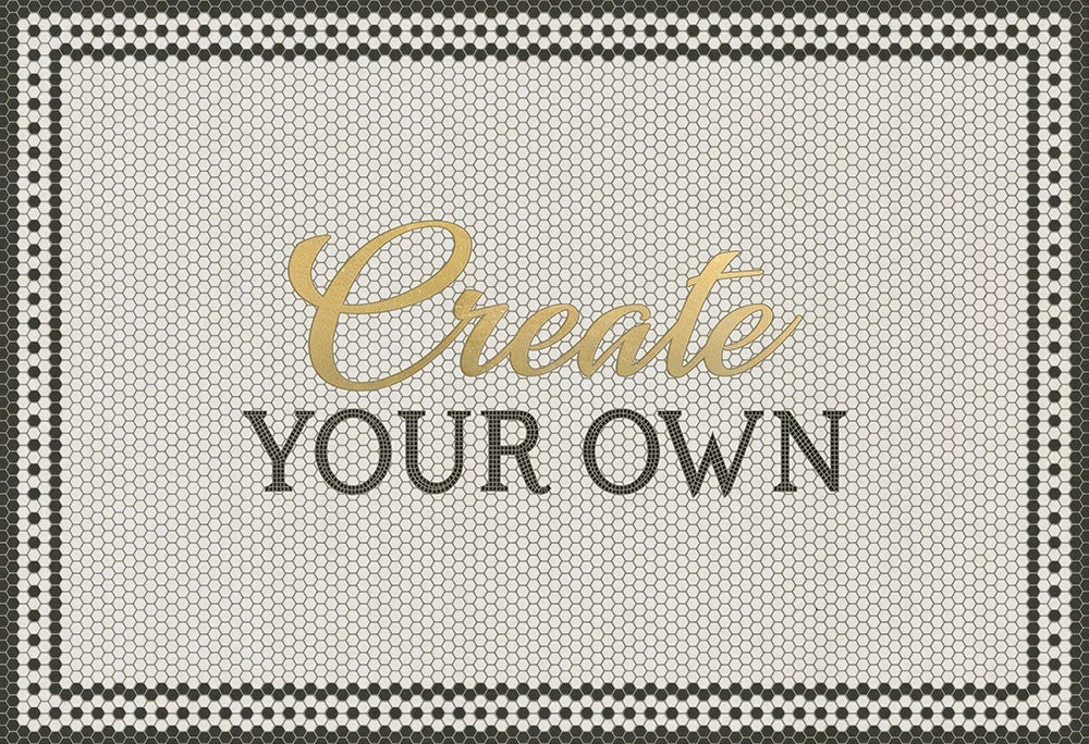 Custom Mosaic Vinyl Floor Mats, Desk Mats and Placemats