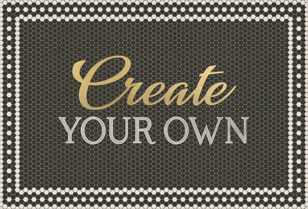 Custom Mosaic Vinyl Floor Mats, Desk Mats and Placemats