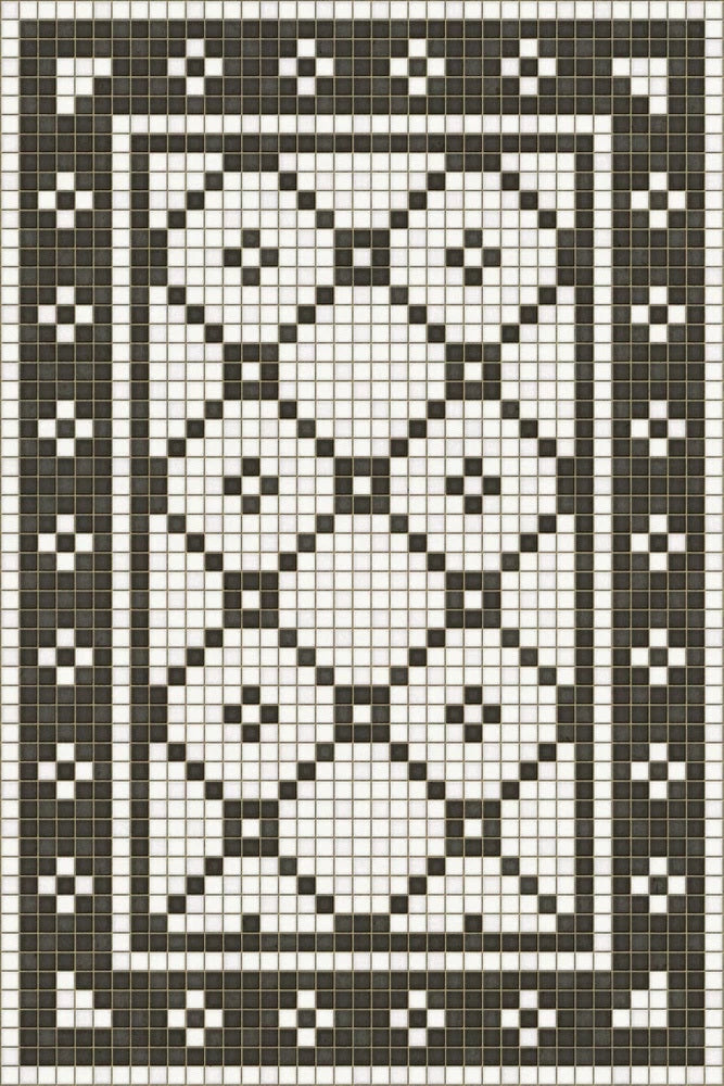 Allerton Mosaic Washable Vinyl Area Rugs