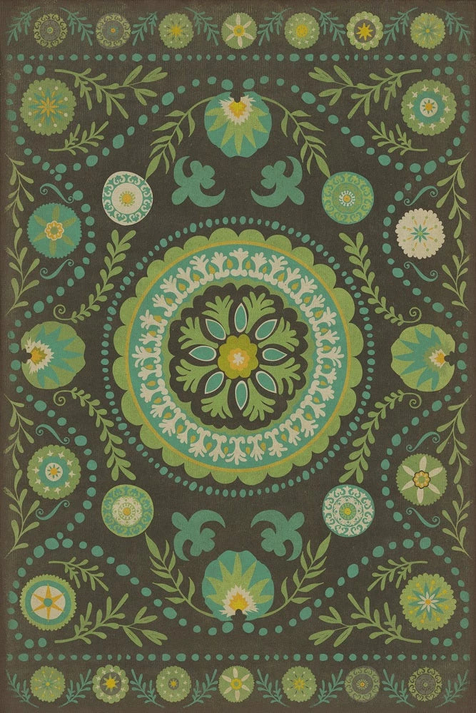 A Hedge Between Keeps Vinyl Area Rug Series - Pattern 38