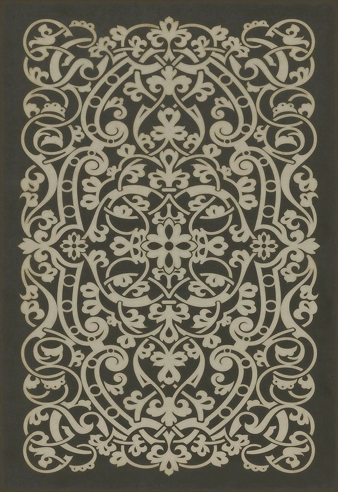 Pattern 77 "Beethoven" Vinyl Mats-Rugs - Interior Mojo llc