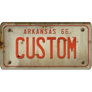 Custom Acrylic License Plate Art