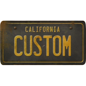 Custom Acrylic License Plate Art
