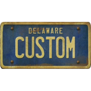 Custom Acrylic License Plate Art