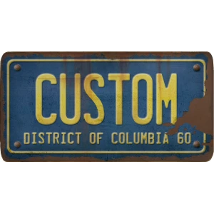 Custom Acrylic License Plate Art