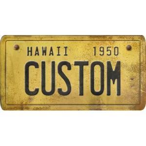 Custom Acrylic License Plate Art