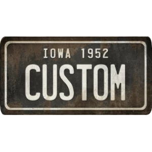 Custom Acrylic License Plate Art