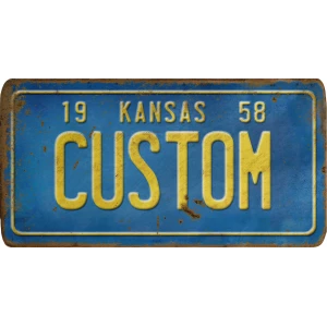 Custom Acrylic License Plate Art