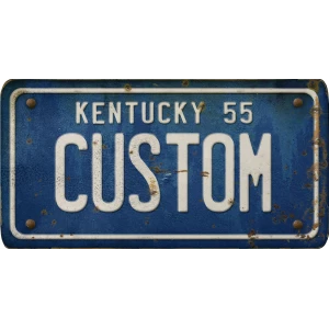 Custom Acrylic License Plate Art