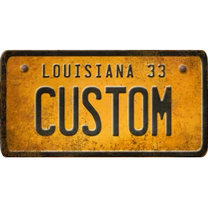 Custom Acrylic License Plate Art