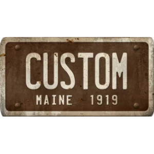 Custom Acrylic License Plate Art
