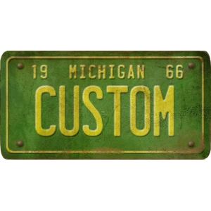 Custom Acrylic License Plate Art