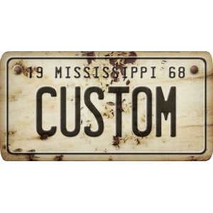 Custom Acrylic License Plate Art