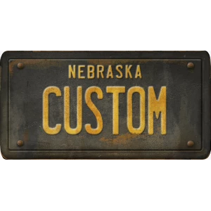 Custom Acrylic License Plate Art