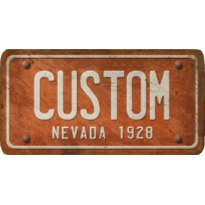 Custom Acrylic License Plate Art