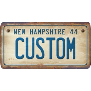 Custom Acrylic License Plate Art