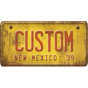 Custom Acrylic License Plate Art