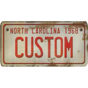 Custom Acrylic License Plate Art