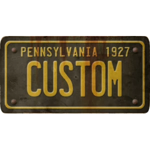 Custom Acrylic License Plate Art
