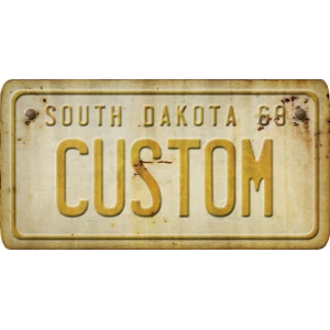 Custom Acrylic License Plate Art