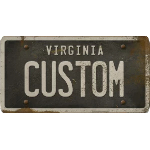 Custom Acrylic License Plate Art