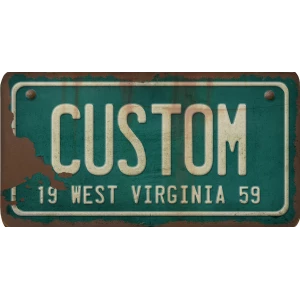 Custom Acrylic License Plate Art