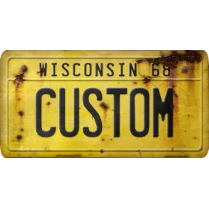 Custom Acrylic License Plate Art