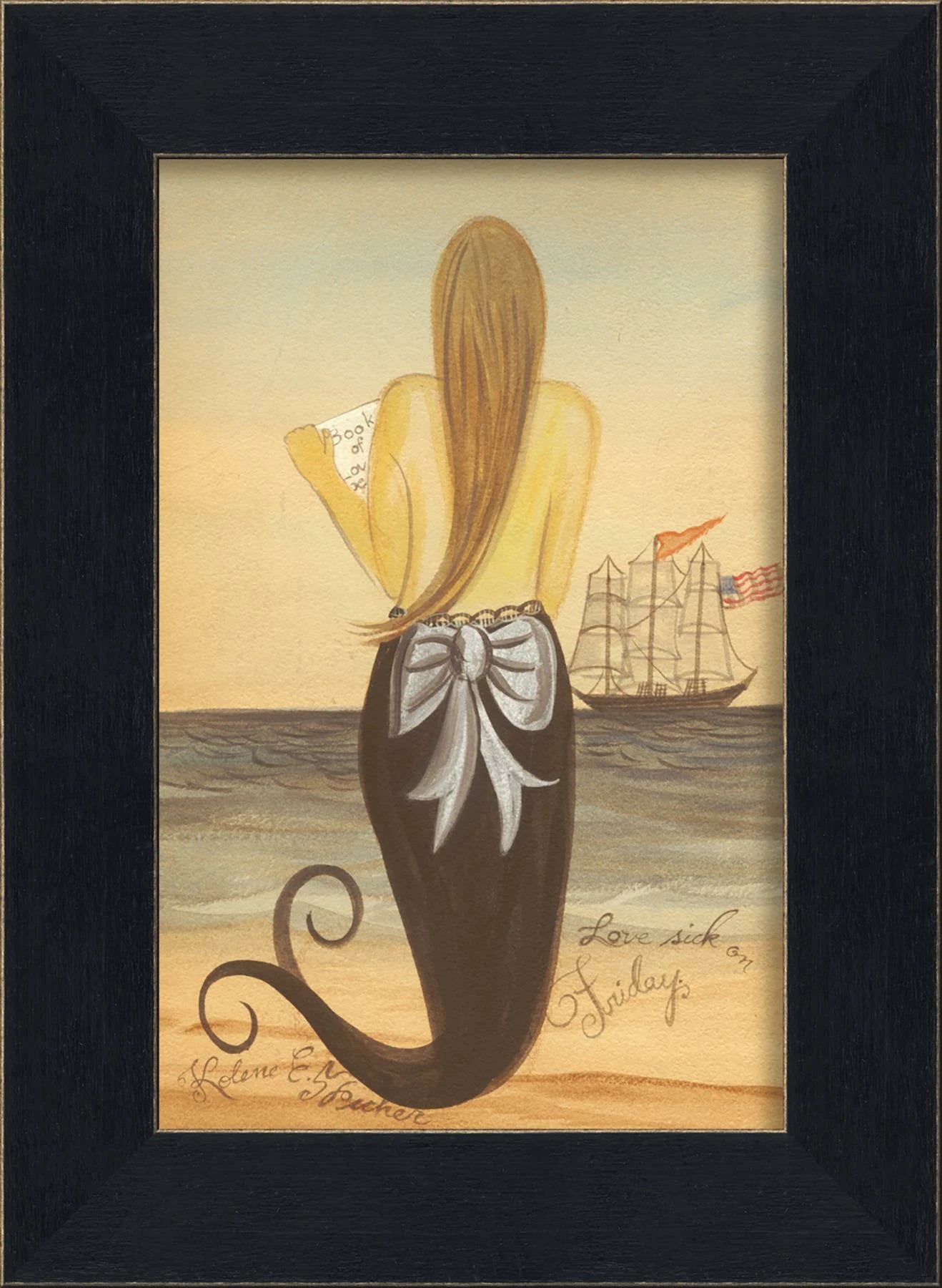 Signed, Love Sick On Friday Mermaid Art