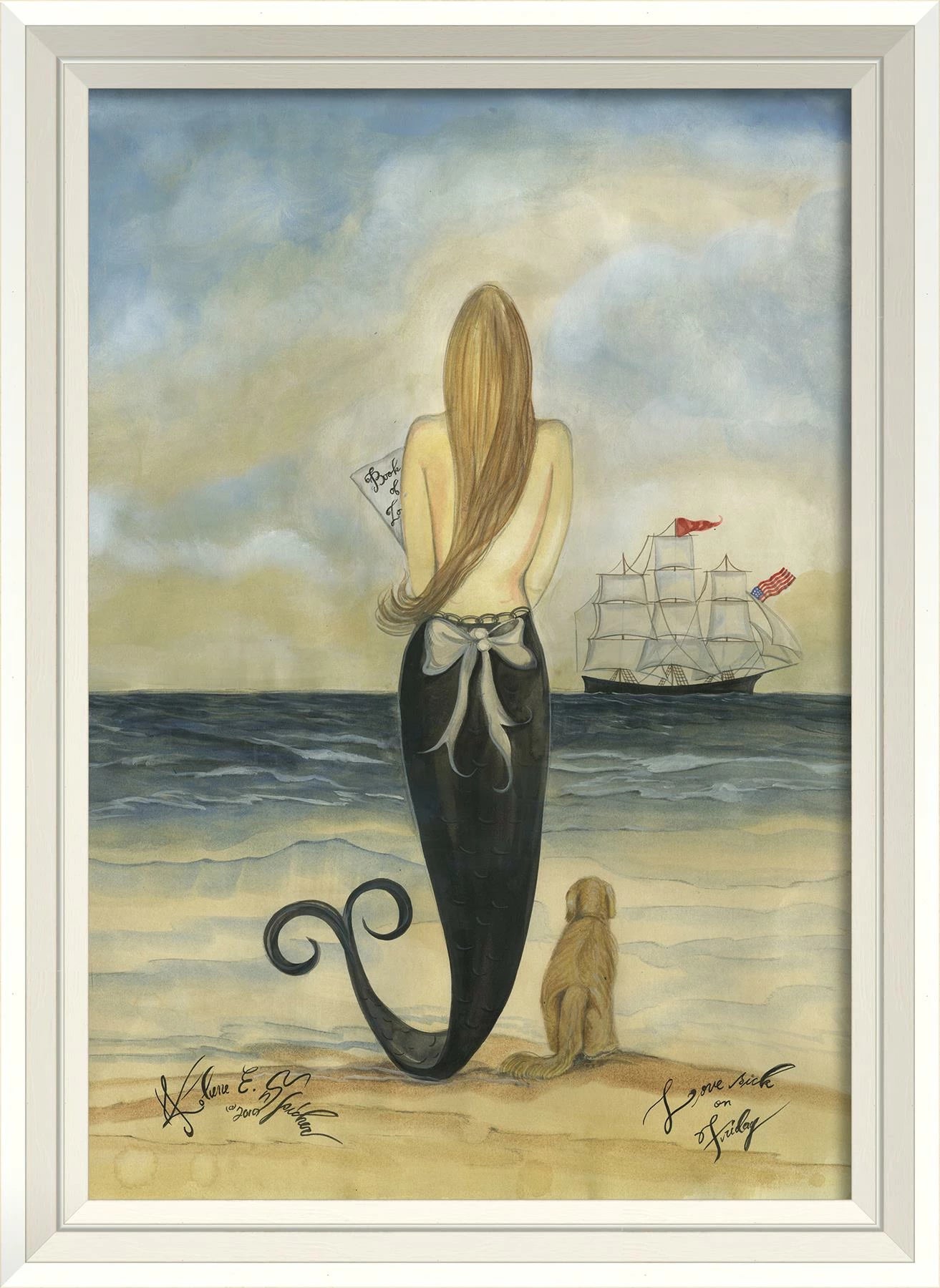 Signed, Love Sick On Friday Mermaid Art