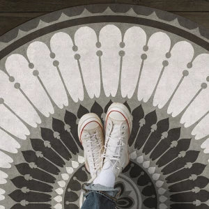 Classic 83 - Pirouette Vinyl Area Rugs Round