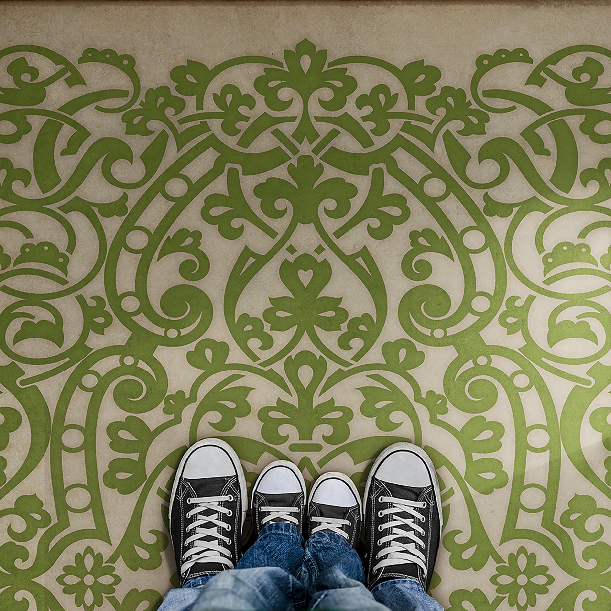 Composer 77 "Schubert" Washable Vinyl Area Rugs